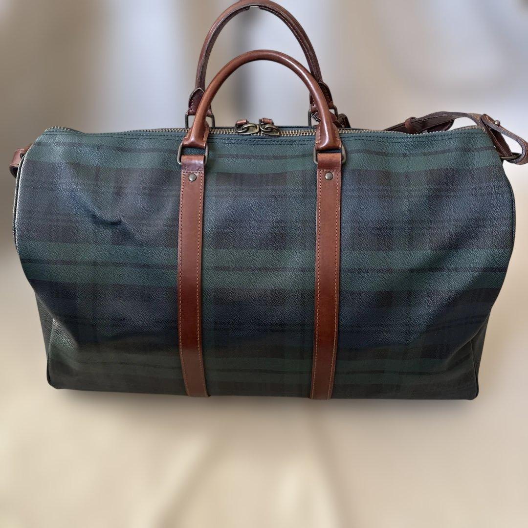 美品✨ラルフローレン ブラックウォッチ　2way ボストンバッグ　付属品 大きめ