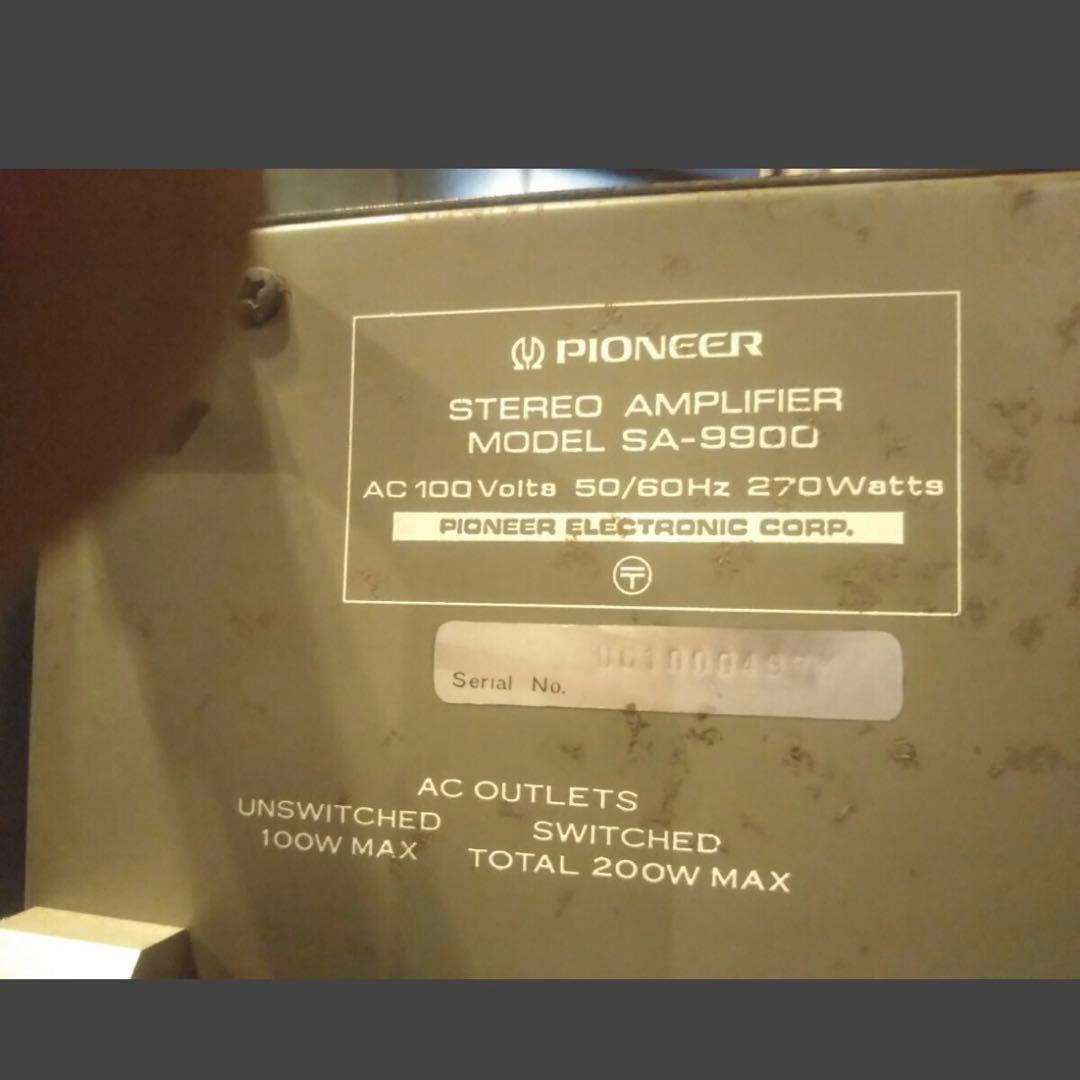 Pioneer パイオニア SA-9900 プリメインアンプ