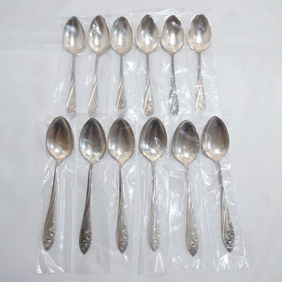 シルバー950　スプーン　12本　昭和レトロ