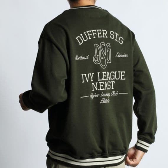 定価15400円未使用ダファーガレッジロゴＶネックトレーナーＭ 2025AW