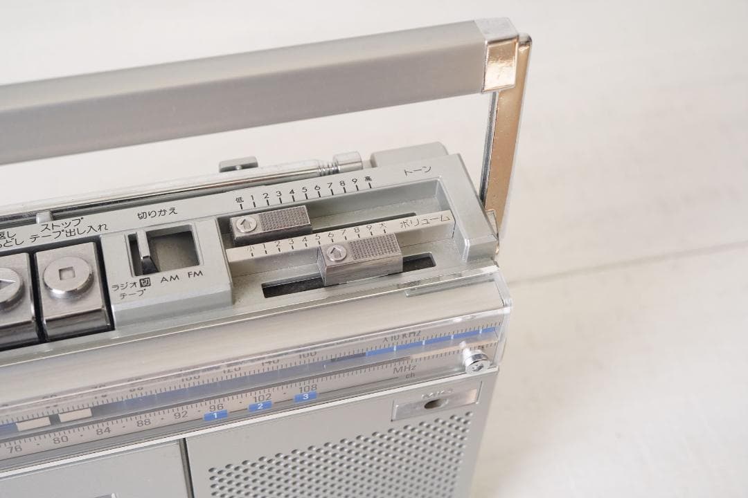 Victor 小型ラジカセ 動作品 カセットテープ・ラジオ可 昭和レトロ 美品