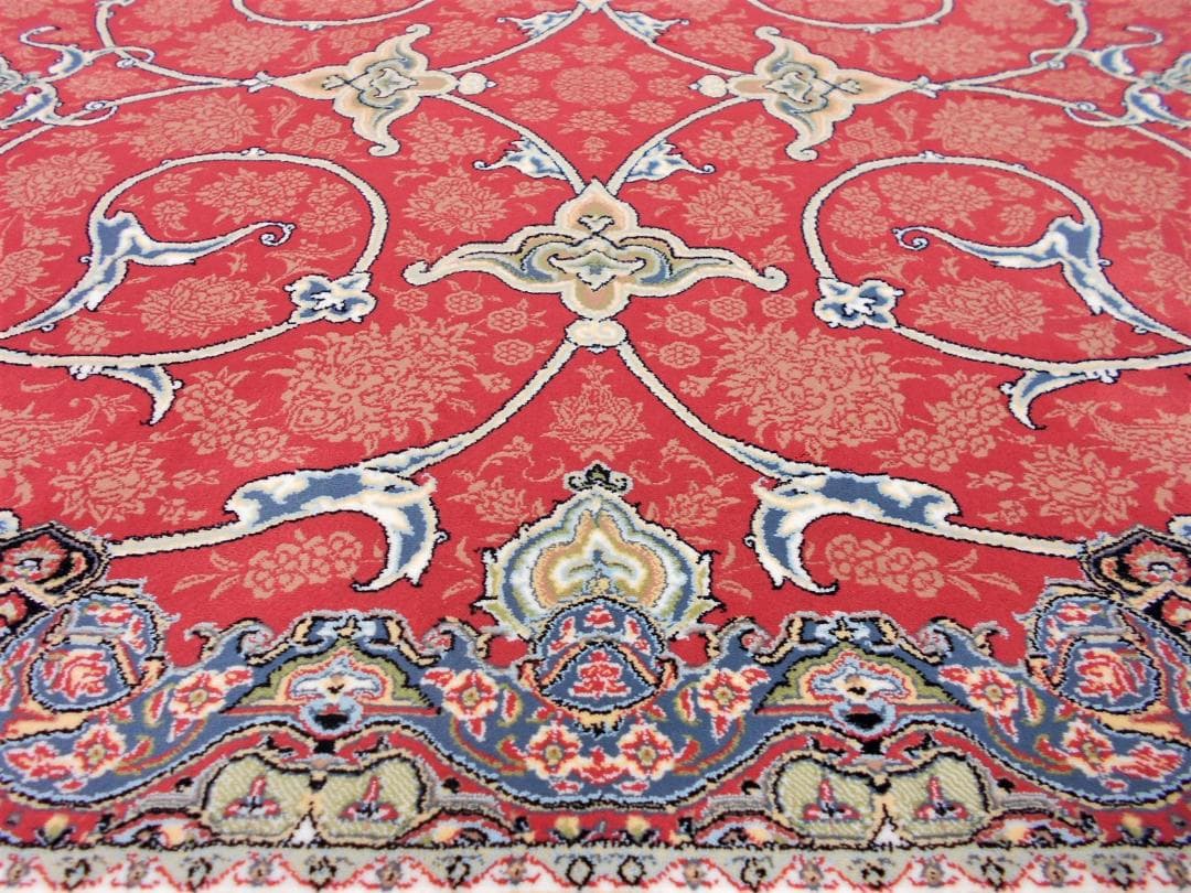 144万ノット！高密度織、本場イラン産 絨毯！150×225cm-201501