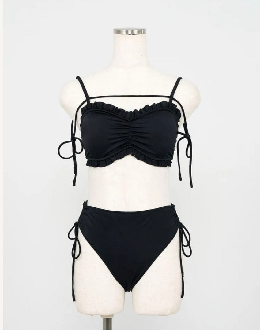 【ミンミン】Darich ショルダーリボンフリルビキニ