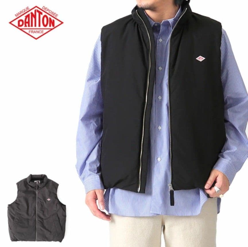 最終値下DANTONダントン スタンドカラー ジップアップ ダウンベストSサイズ