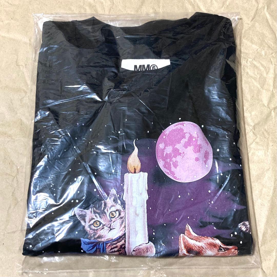 [なみへい ] MM6 - キャットプリント L/S カットソー