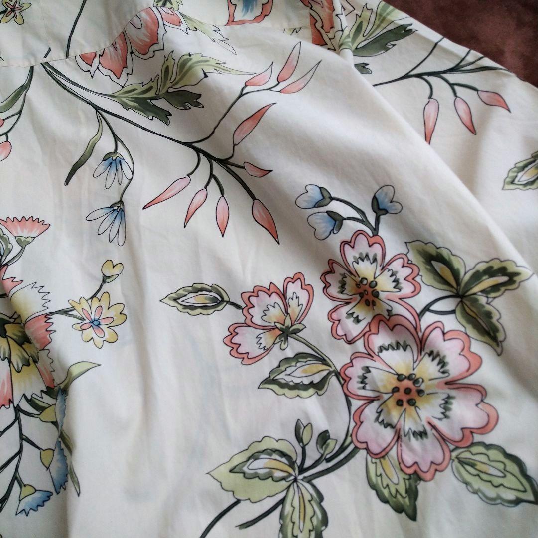 ローレンラルフローレン 花柄 五分袖 チュニック ボタニカル 3L