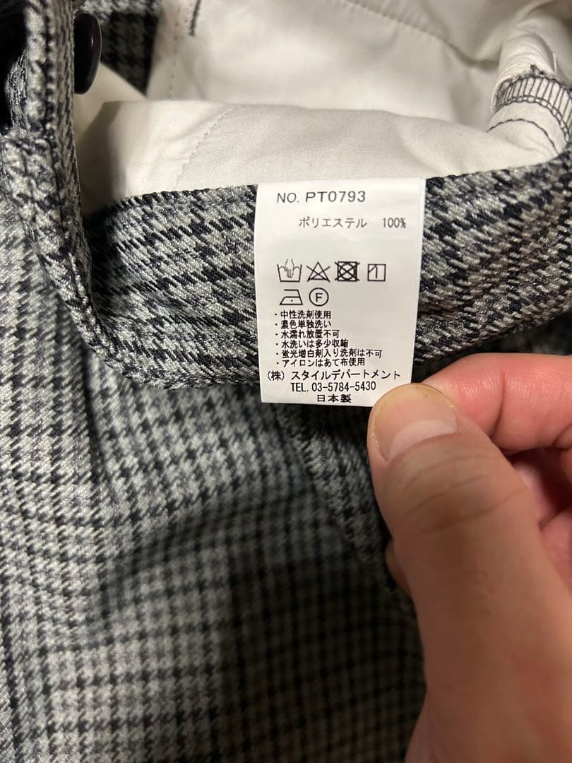 STILL BY HAND 【スティルバイハンド】ちびタック千鳥パンツ