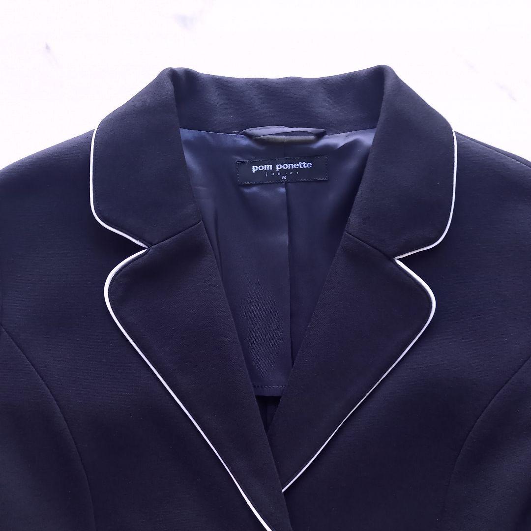 ポンポネット♥️150 卒服　卒業　お受験　フォーマル　青　チェック　冠婚葬祭