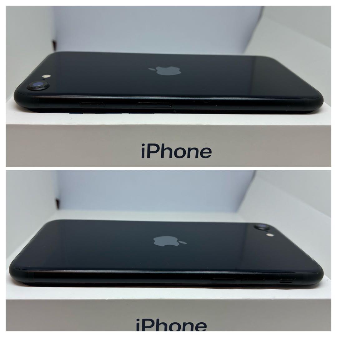 【超美品】　iPhoneSE3 64Gブラック　SIMフリー　新品バッテリー