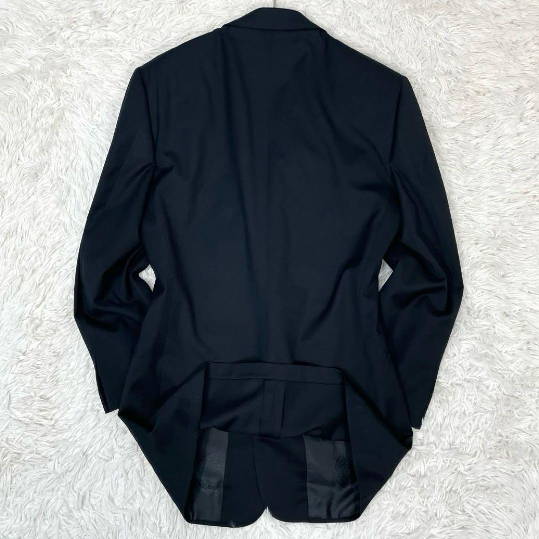 美品✨ヴェルサーチ スーツ セットアップ ストレッチ 裏地メデューサ 背抜き 黒