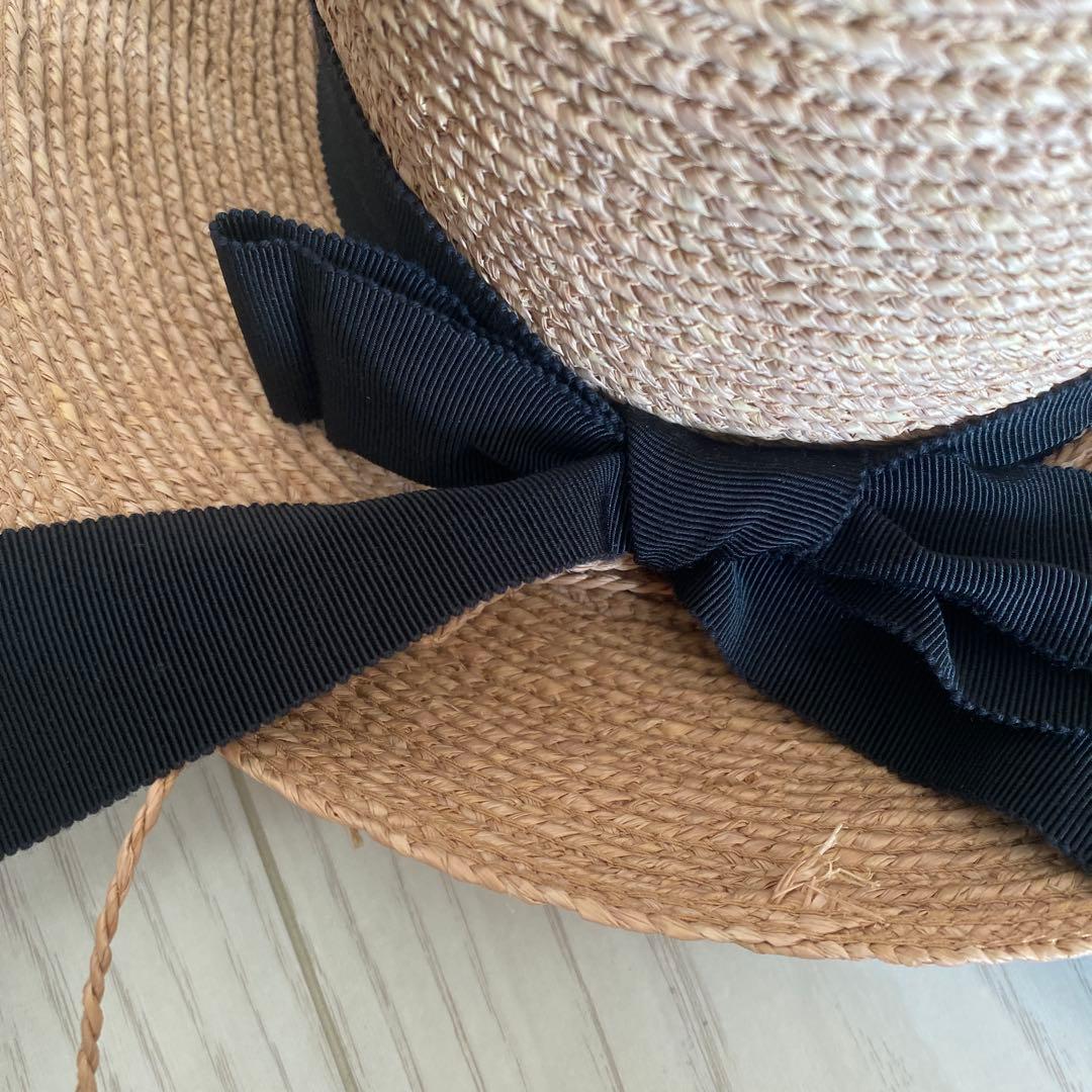 美品HELEN KAMINSKI ベージュ麦わら帽子 ヘレンカミンスキー女優帽