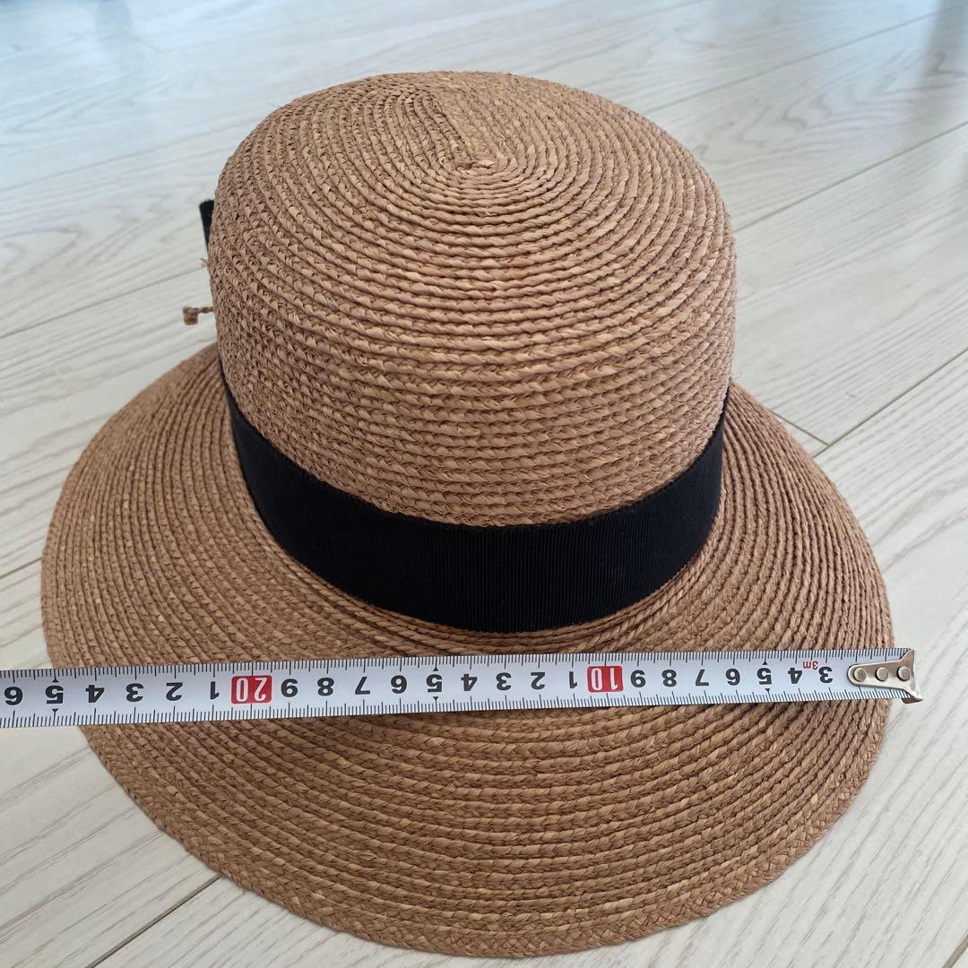 美品HELEN KAMINSKI ベージュ麦わら帽子 ヘレンカミンスキー女優帽