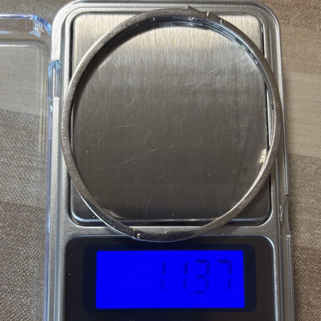 k18 WG ダイヤモンド　バングルブレスレット