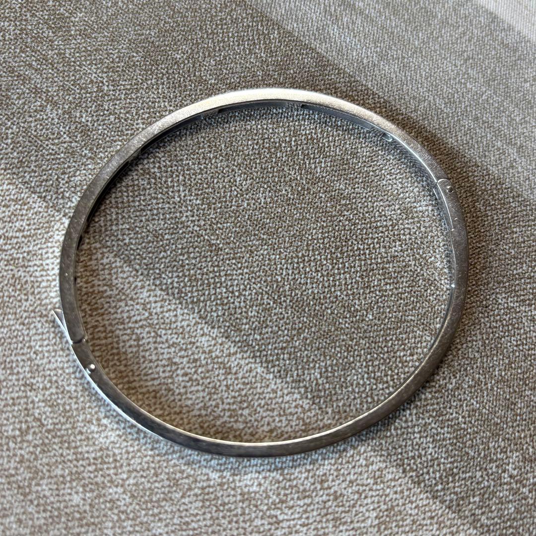 k18 WG ダイヤモンド　バングルブレスレット