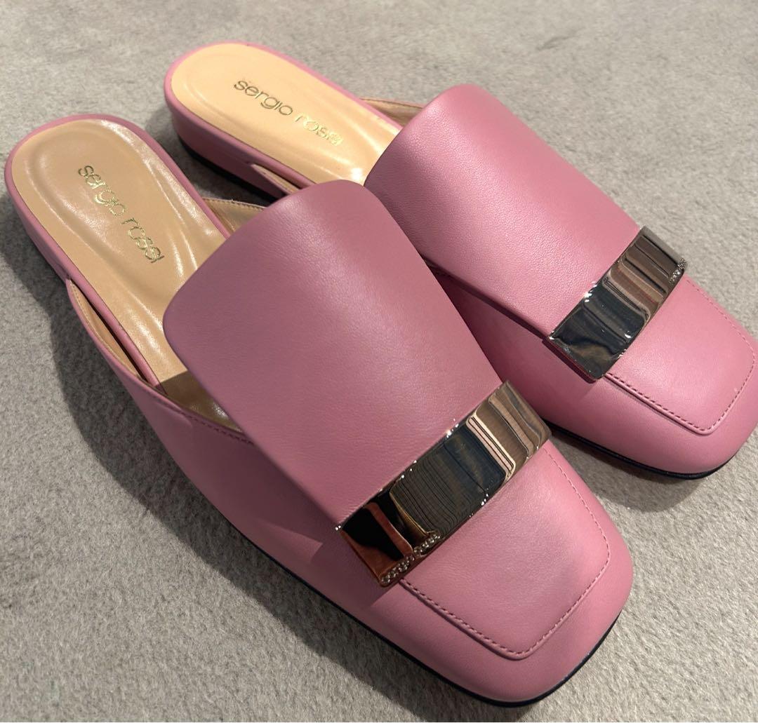 可愛い★定価128700円★新品【セルジオロッシ】SR1サンダルピンク37.5