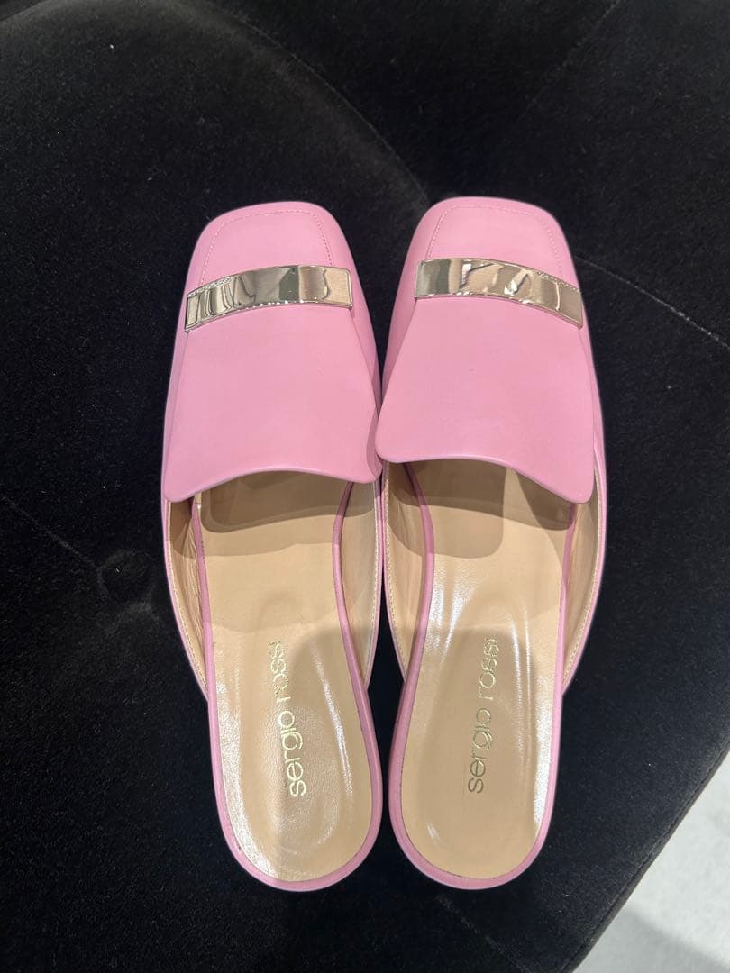 可愛い★定価128700円★新品【セルジオロッシ】SR1サンダルピンク37.5