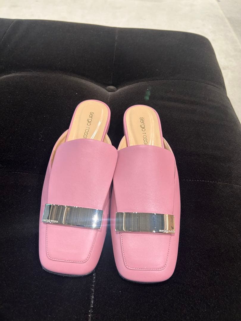 可愛い★定価128700円★新品【セルジオロッシ】SR1サンダルピンク37.5