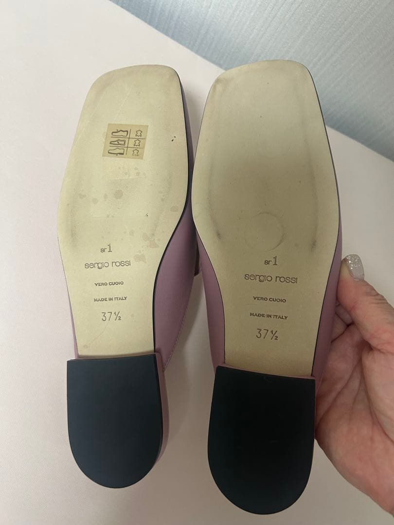 可愛い★定価128700円★新品【セルジオロッシ】SR1サンダルピンク37.5