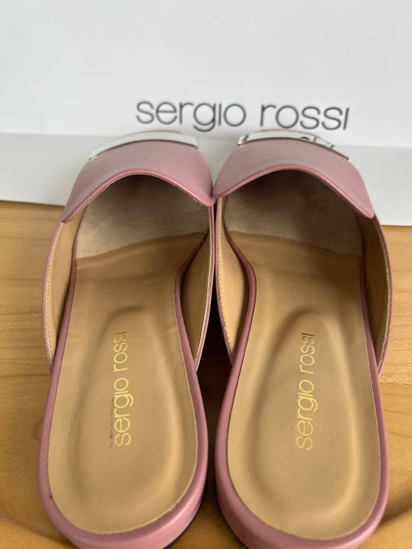 可愛い★定価128700円★新品【セルジオロッシ】SR1サンダルピンク37.5