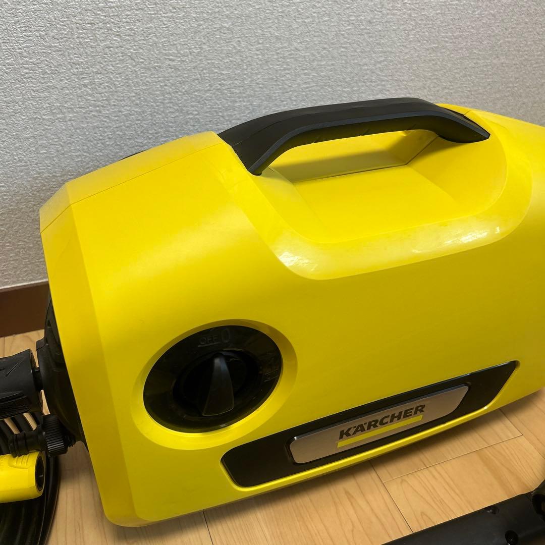 美品　高圧洗浄機 ケルヒャーK2サイレント 自吸・水道兼用ホースセット3m付き