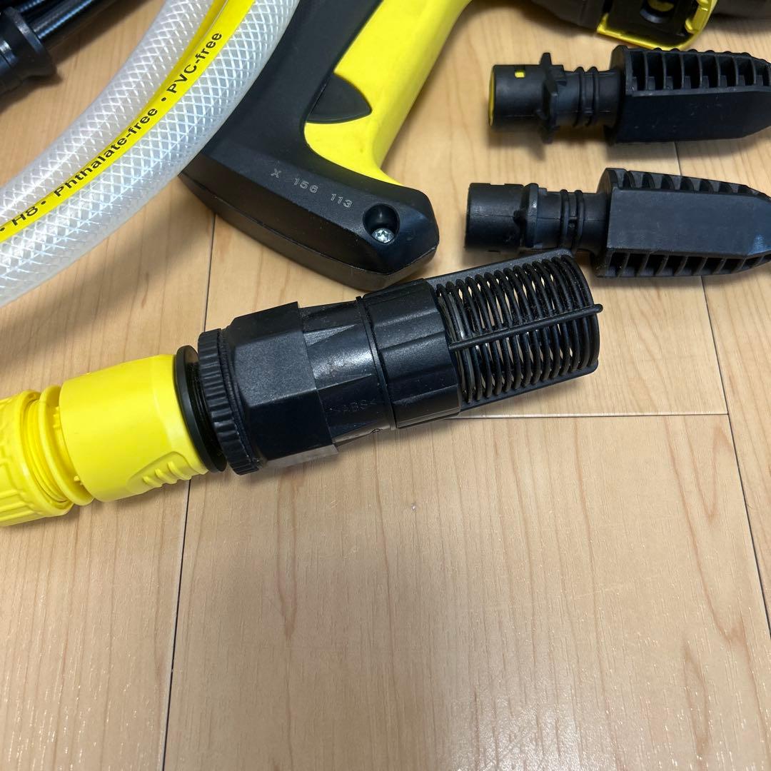 美品　高圧洗浄機 ケルヒャーK2サイレント 自吸・水道兼用ホースセット3m付き