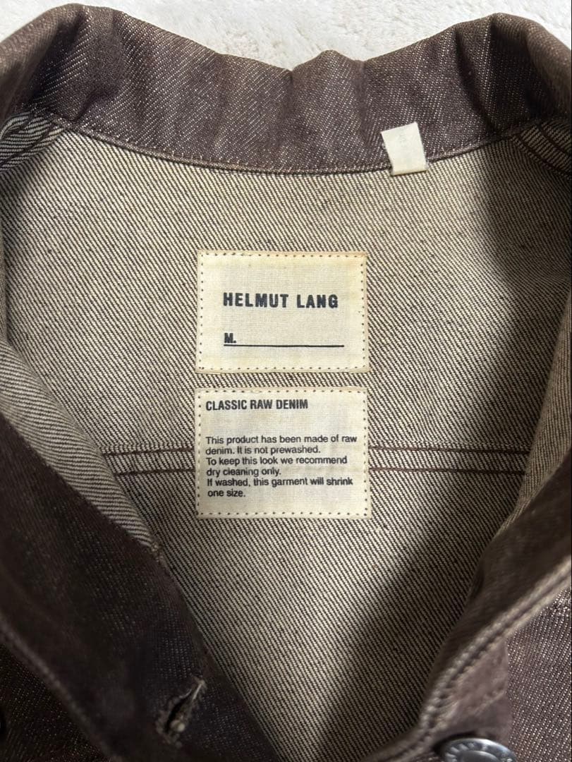 HELMUT LANG//デニムジャケット/size38/ブラウン