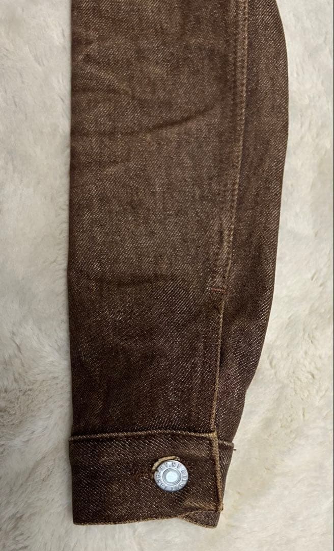 HELMUT LANG//デニムジャケット/size38/ブラウン