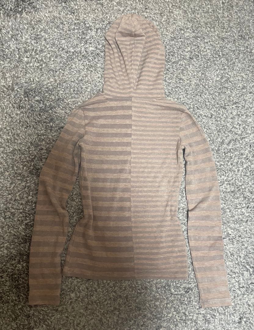 トップス coyseio mixed stripe hoodie purple