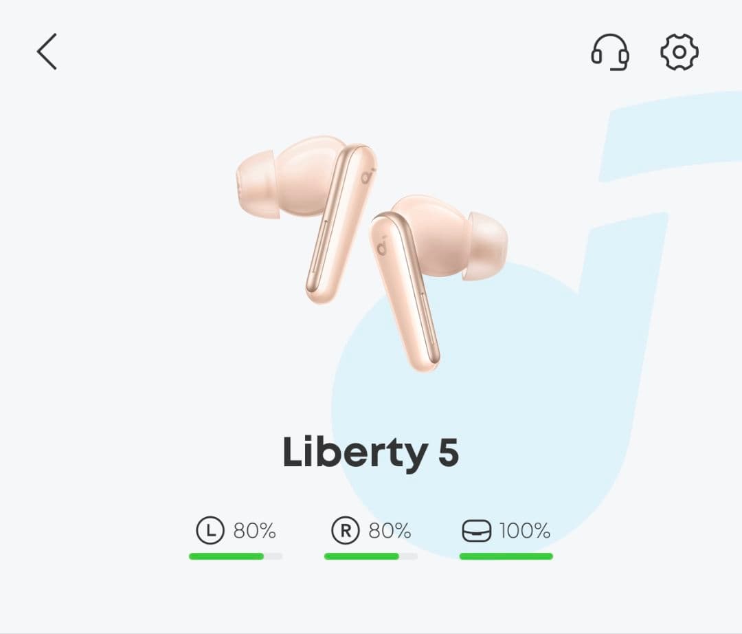 Liberty 5 ワイヤレスイヤホン ベージュ
