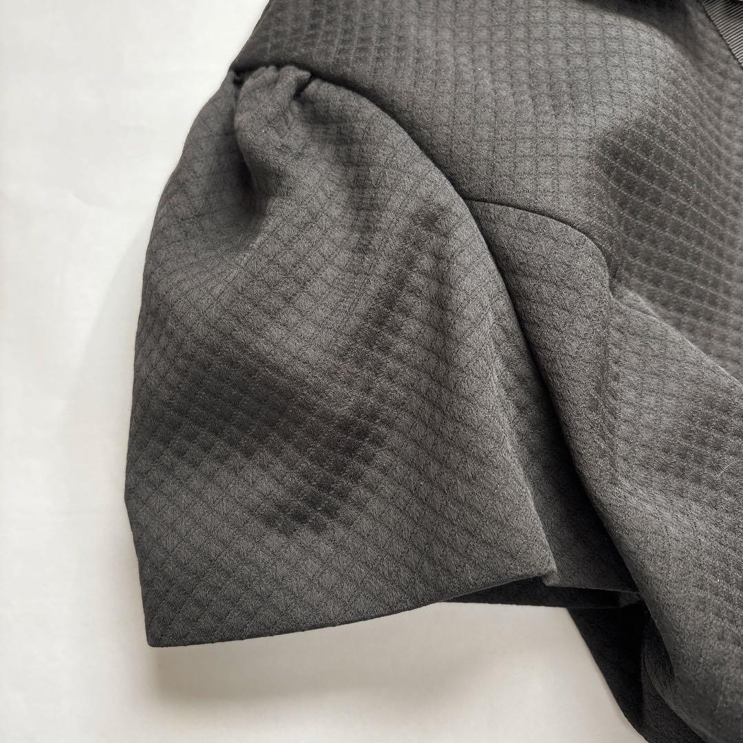 新品 M'S GRACY 2025春 花ボタン付き正統派ワンピース ブラック36