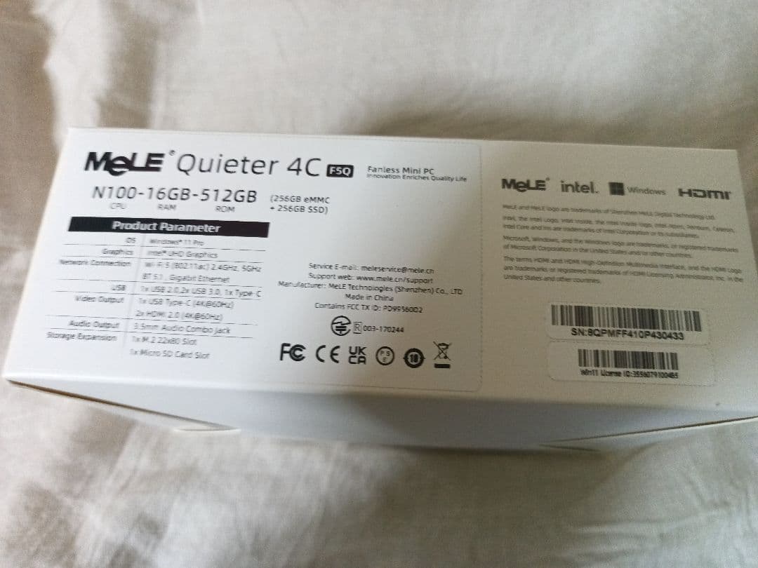 ミニPC MeLE Quieter 4C N100 16GB 512GB