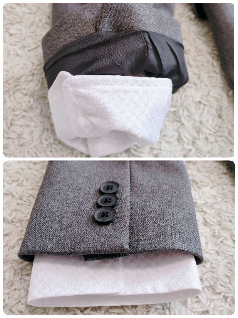 【美品】オリバーハウス　フォーマルスーツ　150 卒服　グレー　5点セット