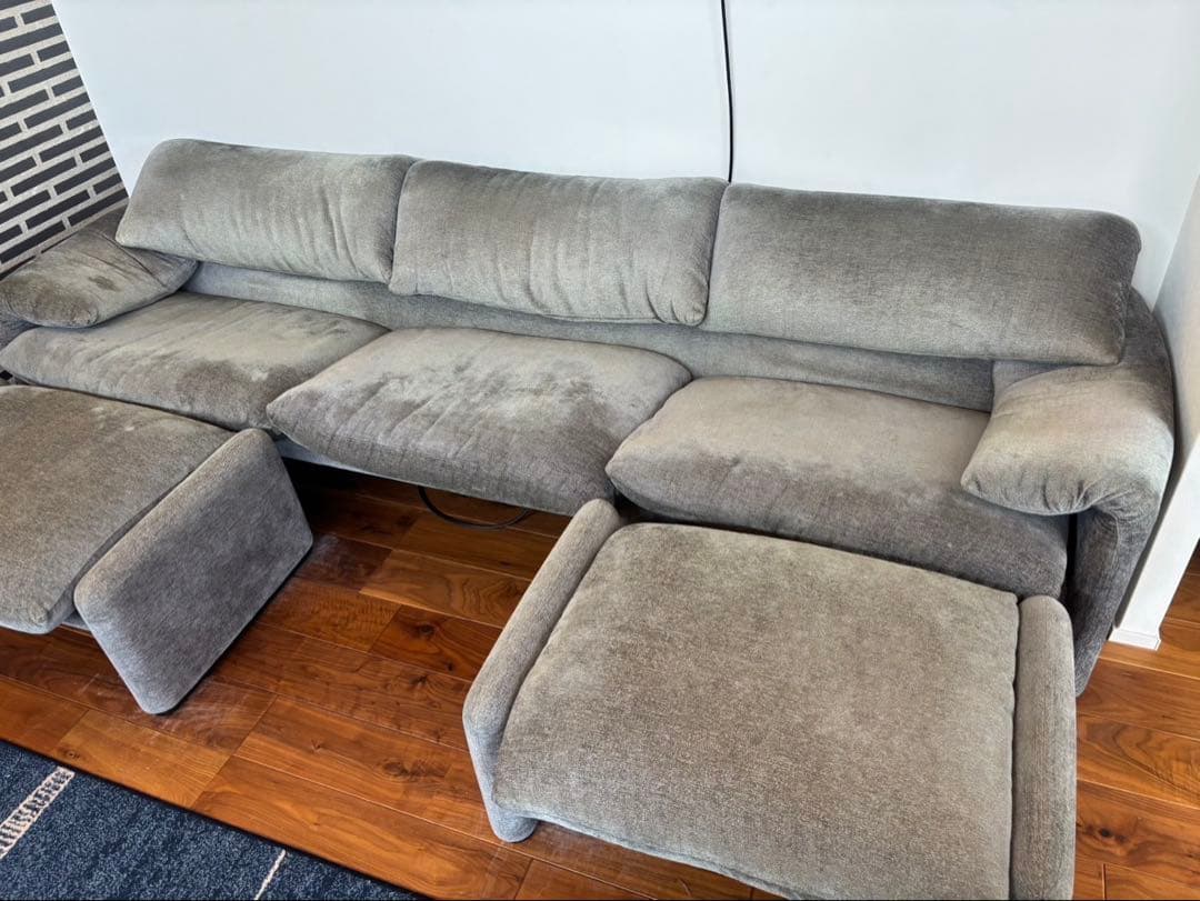 CCC1 Cassina カッシーナ 675 マラルンガ ファブリック 3人掛け