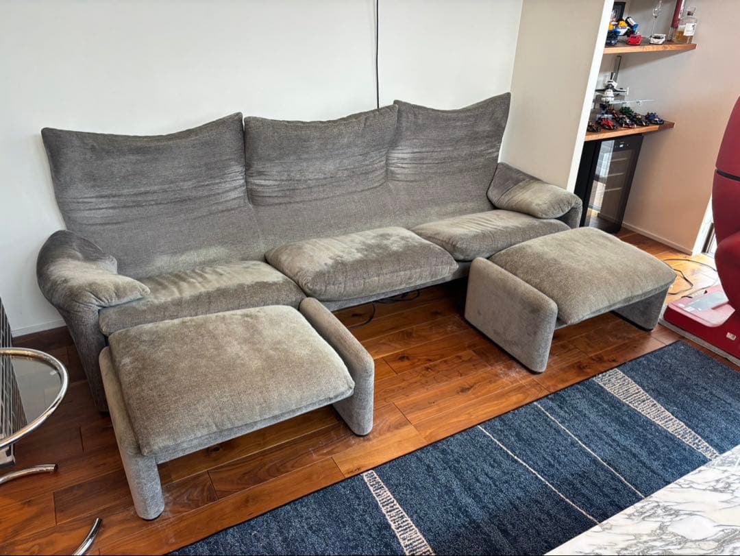 CCC1 Cassina カッシーナ 675 マラルンガ ファブリック 3人掛け