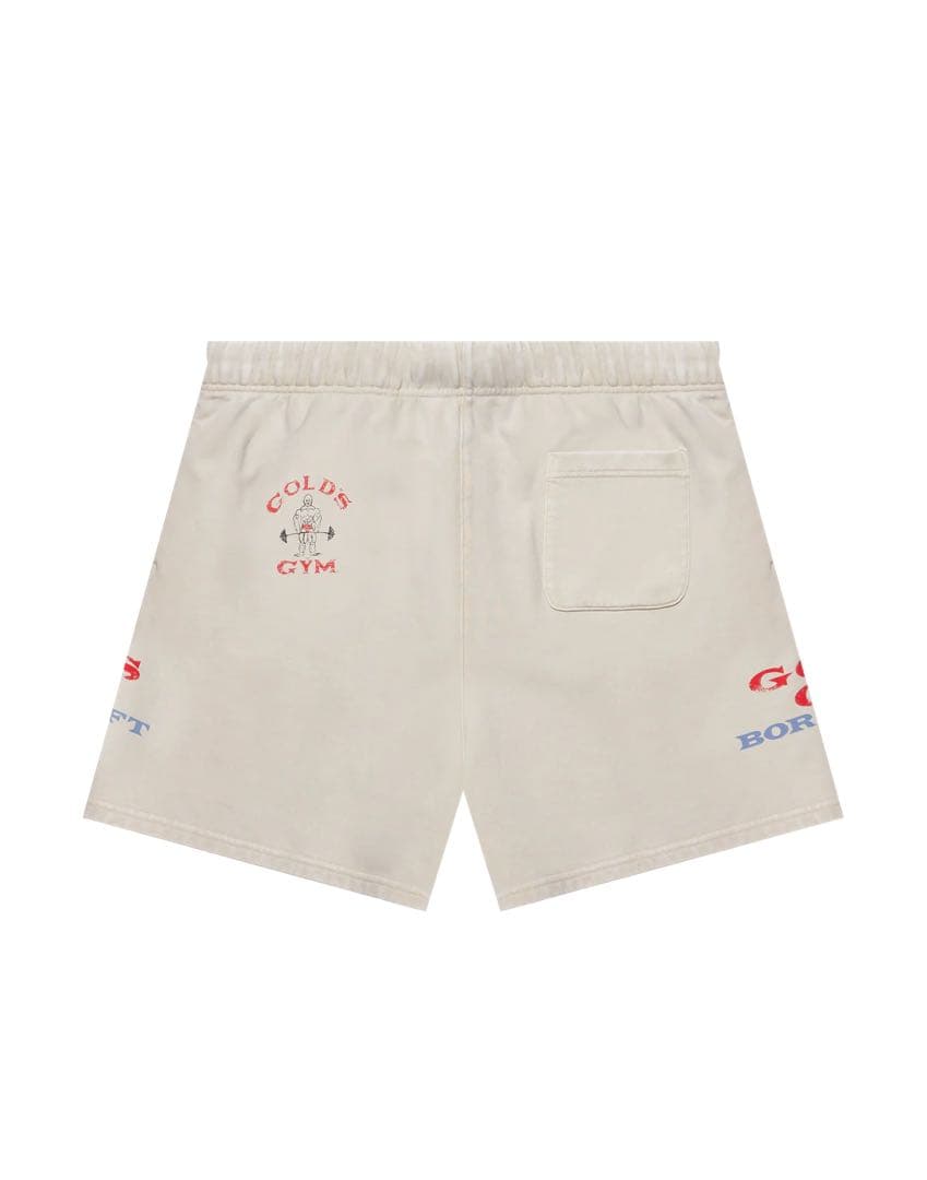 LÝFT × GOLD'S GYM VINTAGE LOGO SHORTS L
