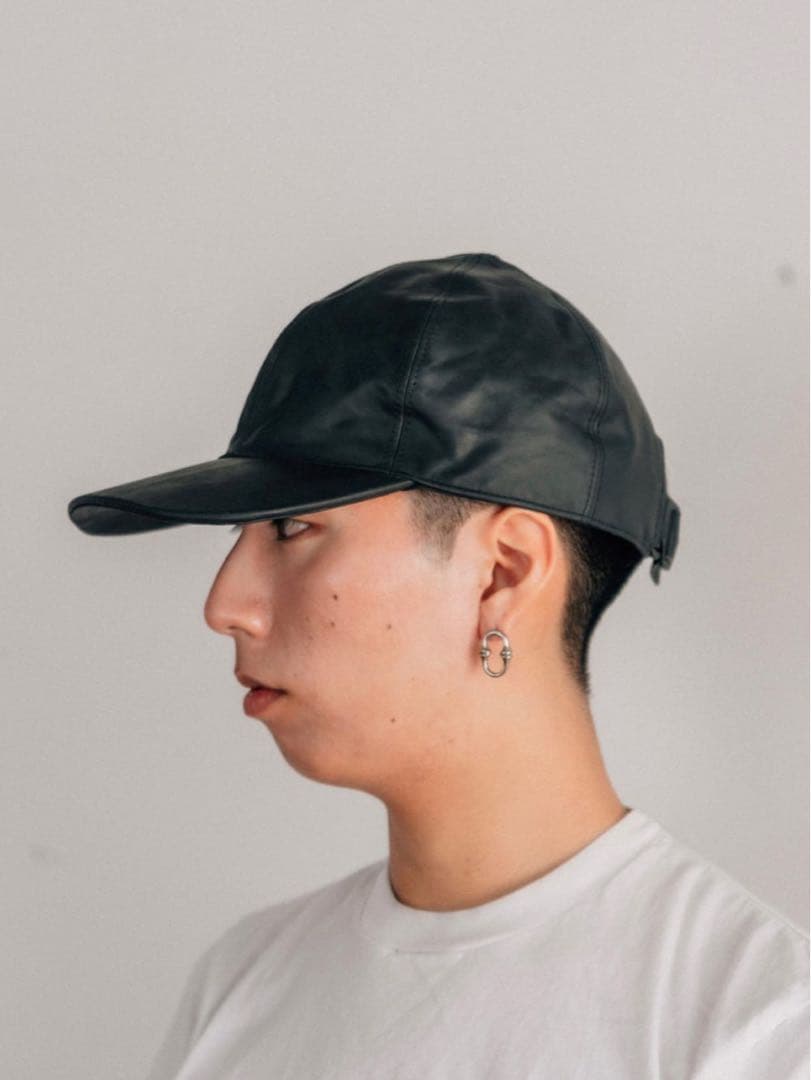GUIDI × prasthana レザーキャップ