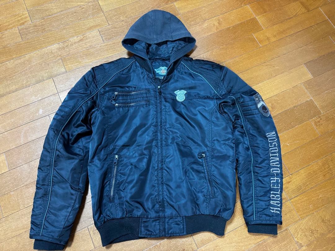 カモメ ハーレーダビッドソン ライダーズナイロンジャケット