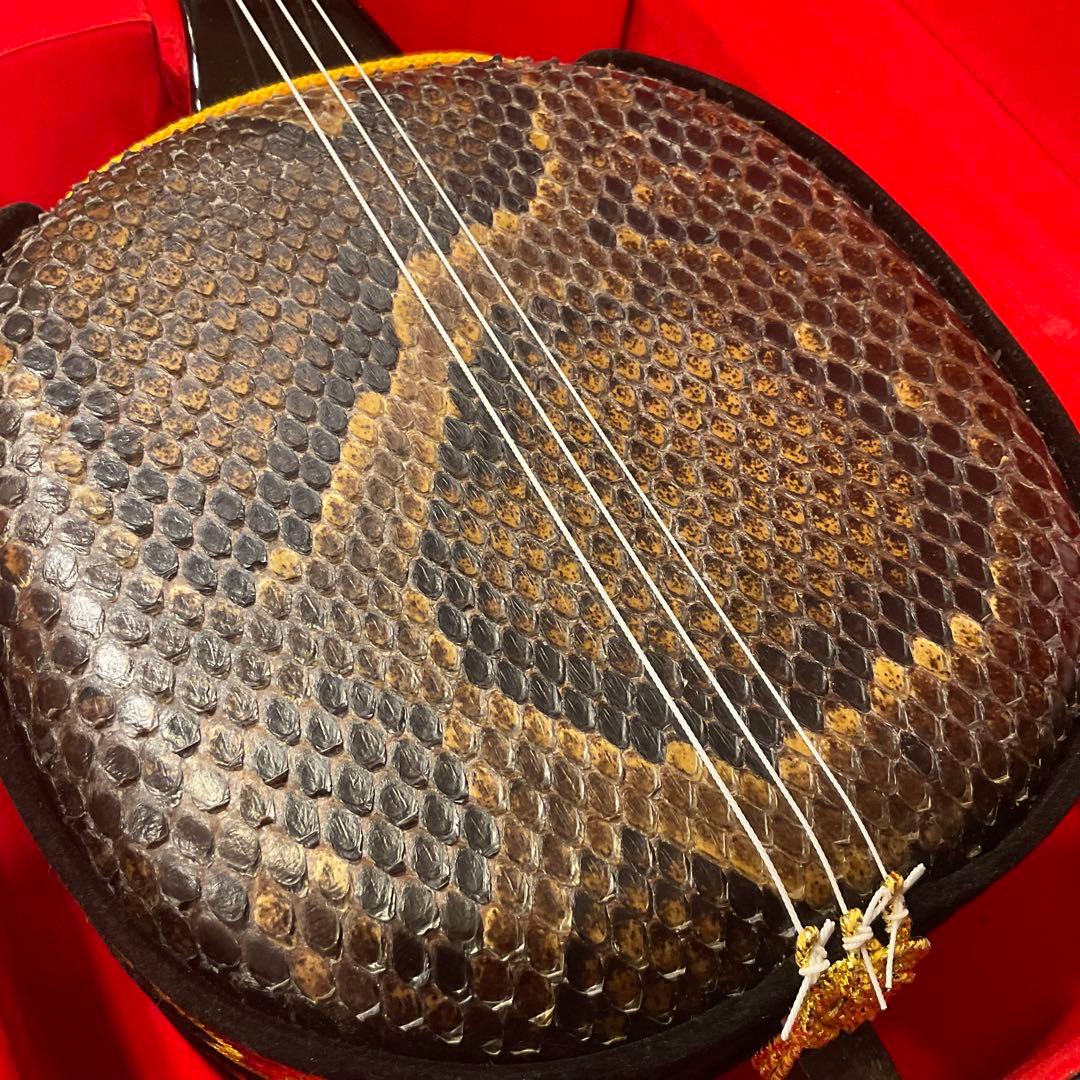 極美品！未使用級！三線さんしん(沖縄三線)本皮強化張り