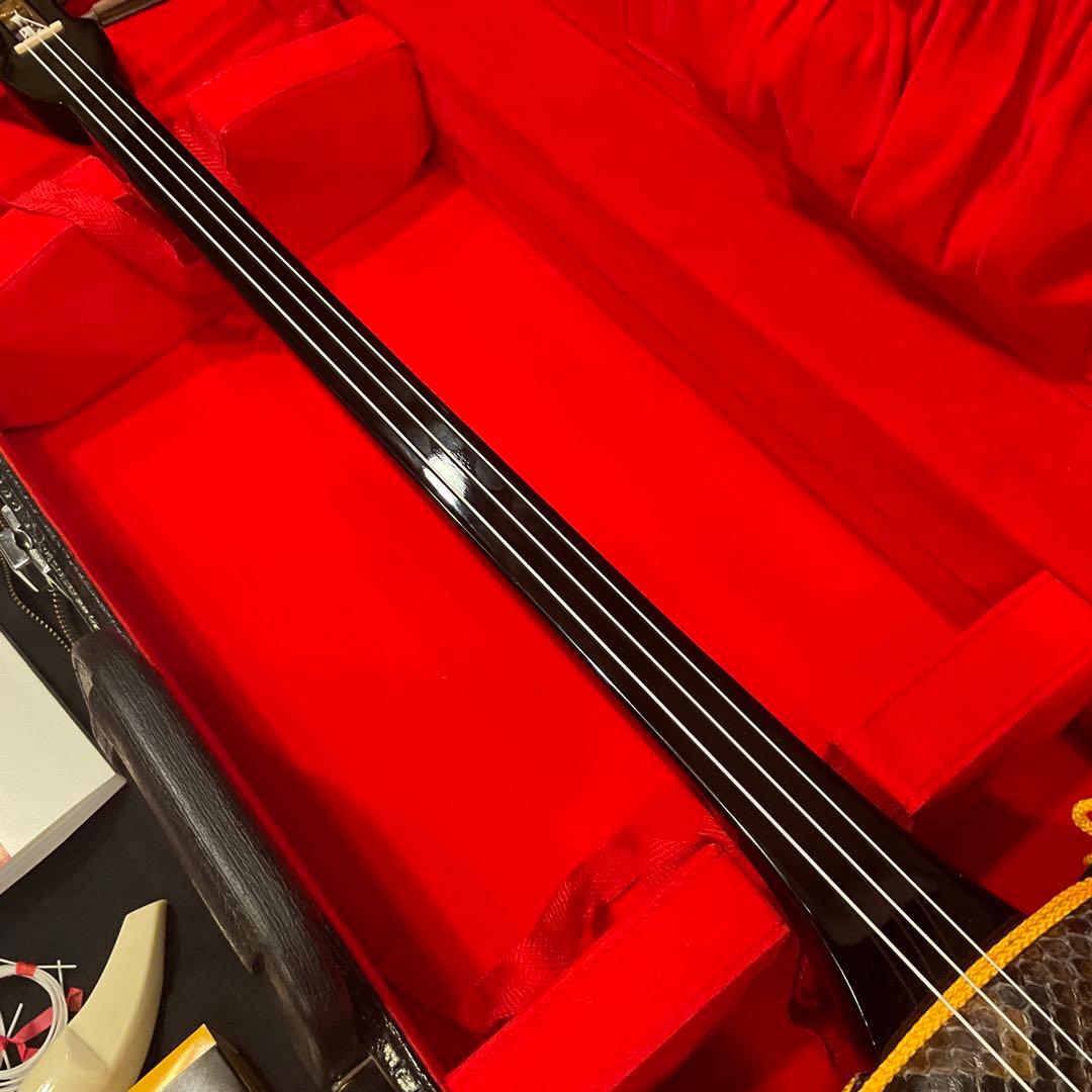 極美品！未使用級！三線さんしん(沖縄三線)本皮強化張り