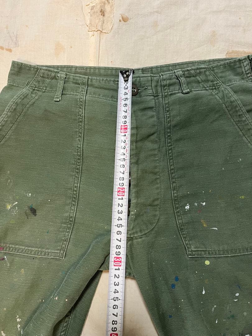 70s ベイカーパンツU.S.ARMY W34 l29 ペンキ跡