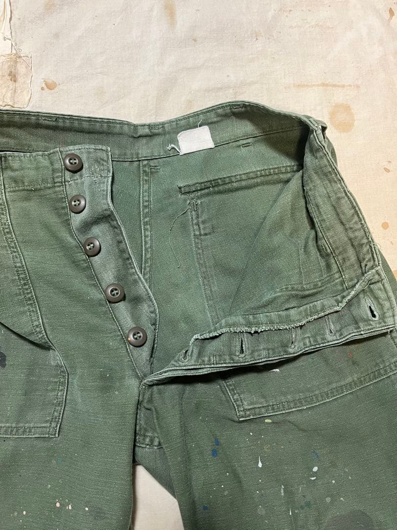 70s ベイカーパンツU.S.ARMY W34 l29 ペンキ跡