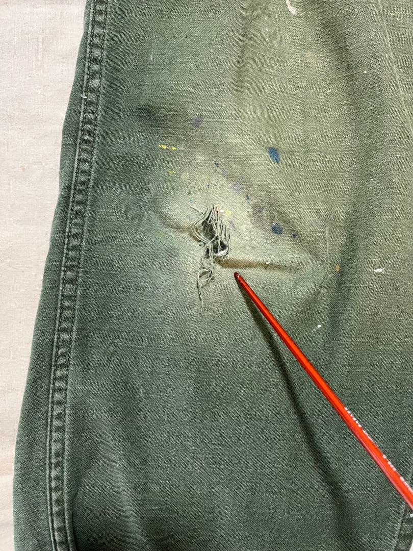 70s ベイカーパンツU.S.ARMY W34 l29 ペンキ跡