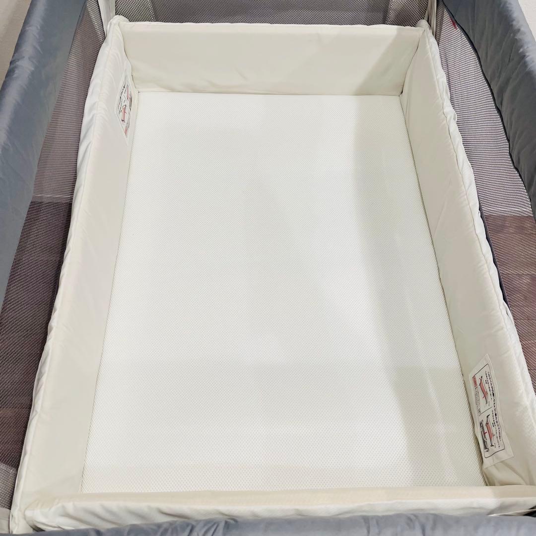 【美品】 最上位モデル Apricaベビーベッド ココネルエアー グレーベアー