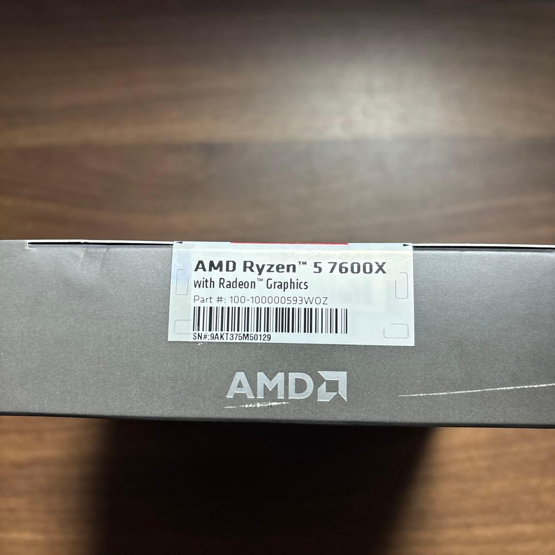 【新品未開封】Ryzen5 7600X 動作保証