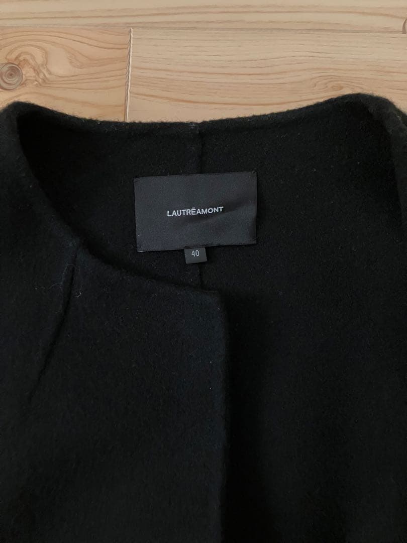 【美品】ロートレアモン　ブラック　リバーコート サイズ40