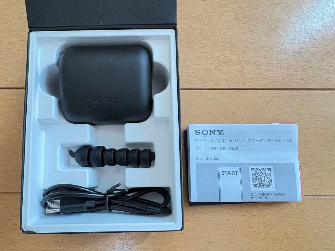 Sony inzone buds. ゲーミングイヤホン　ブラック