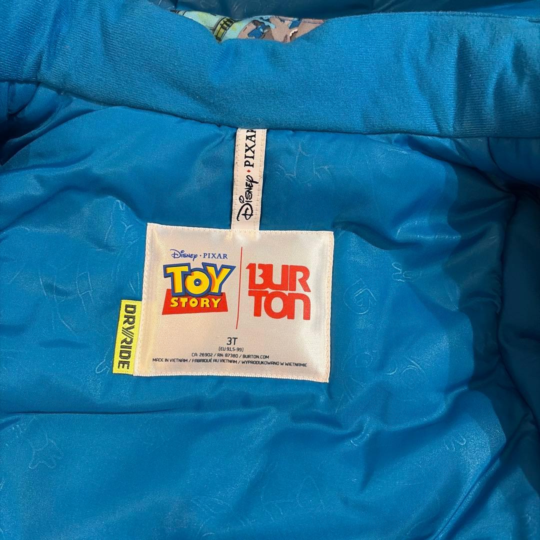 （希少）BURTON バートン 子どもスノーウェア 3T トイストーリー90