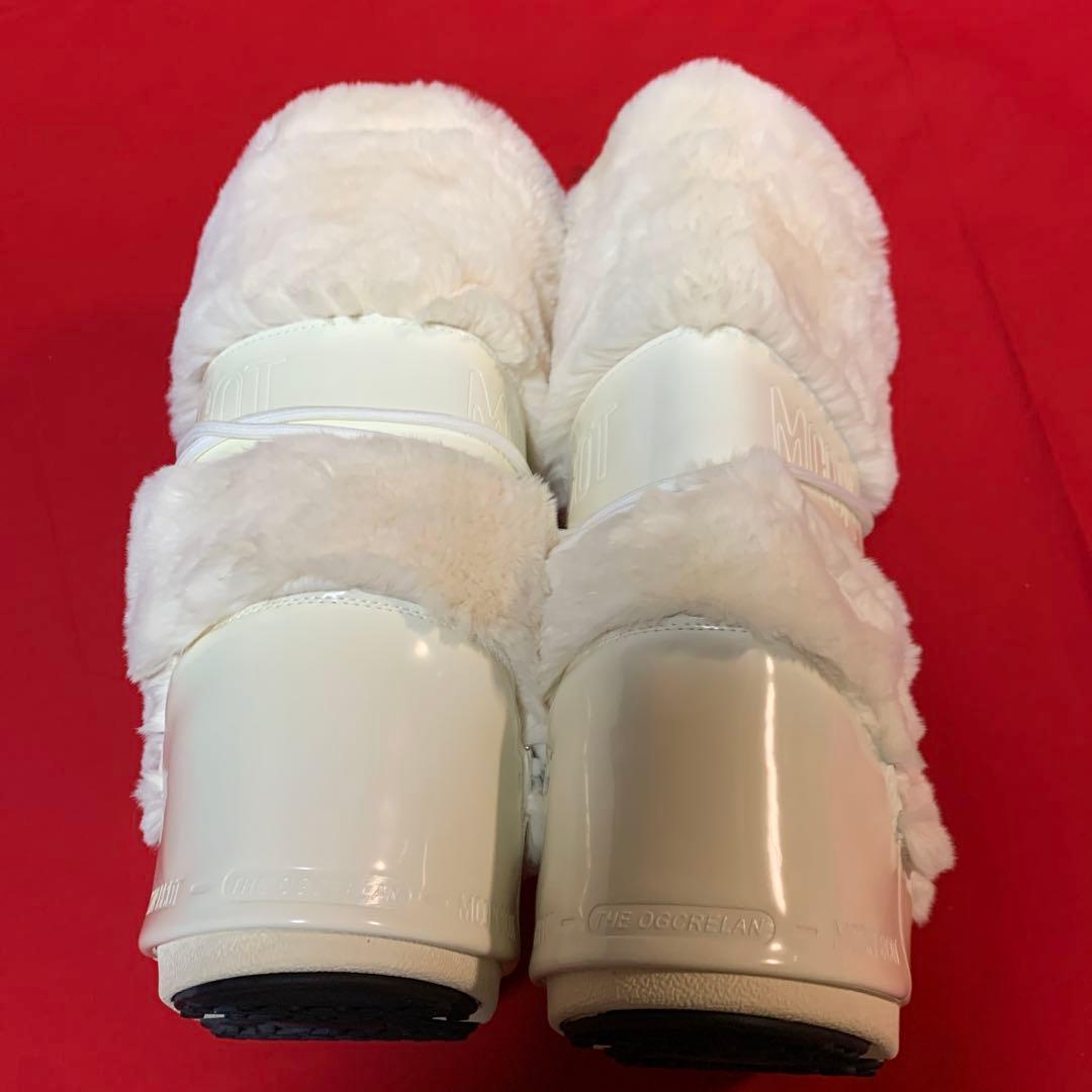 MOON BOOT ホワイト ムートンブーツ サイズ38