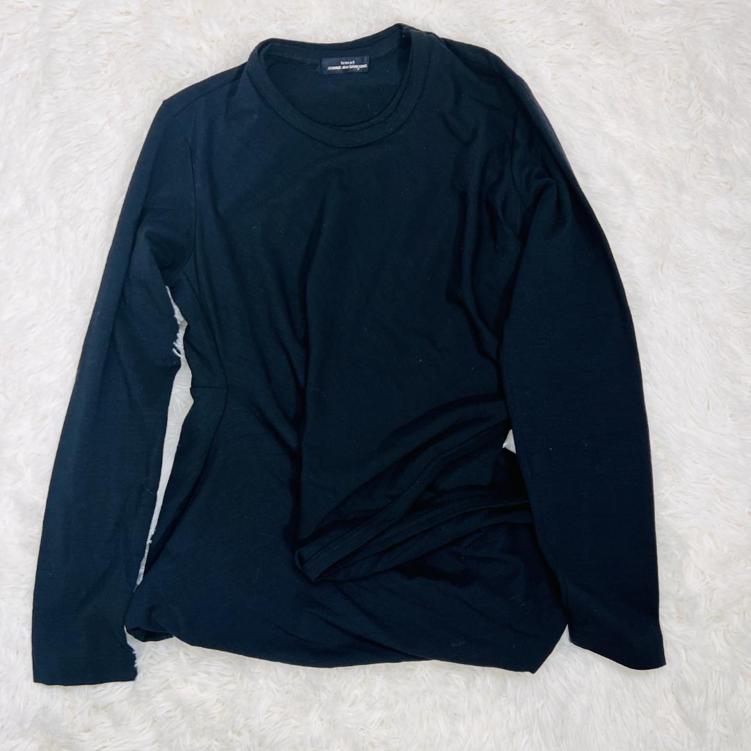 【トリコ コムデギャルソン】トップス アシンメトリー 変形 ブラック S~M