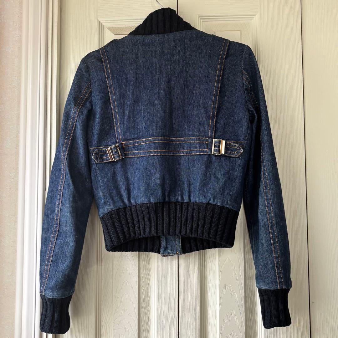 GUCCI リブ素材　デニムジャケット